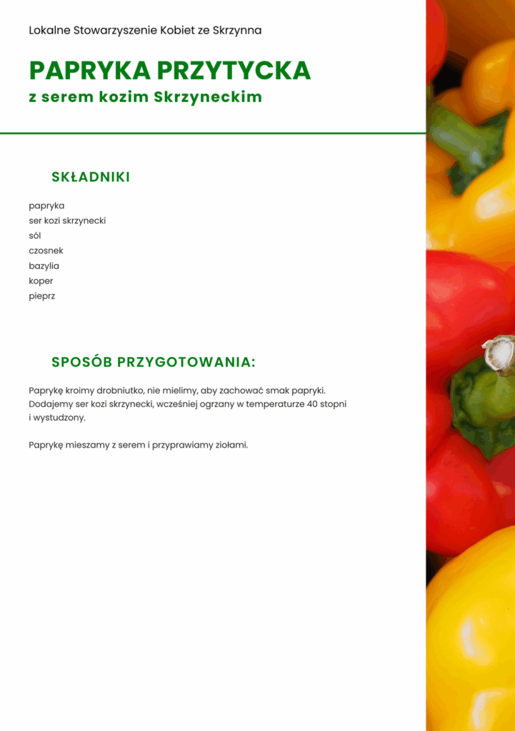 Papryka Przytycka z serem kozim Skrzyneckim